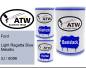 Preview: Ford, Light Regatta Blue Metallic, 3J / 6086: 500ml Lackdose + 500ml Klarlack + 250ml Härter - Set, von ATW Autoteile West.